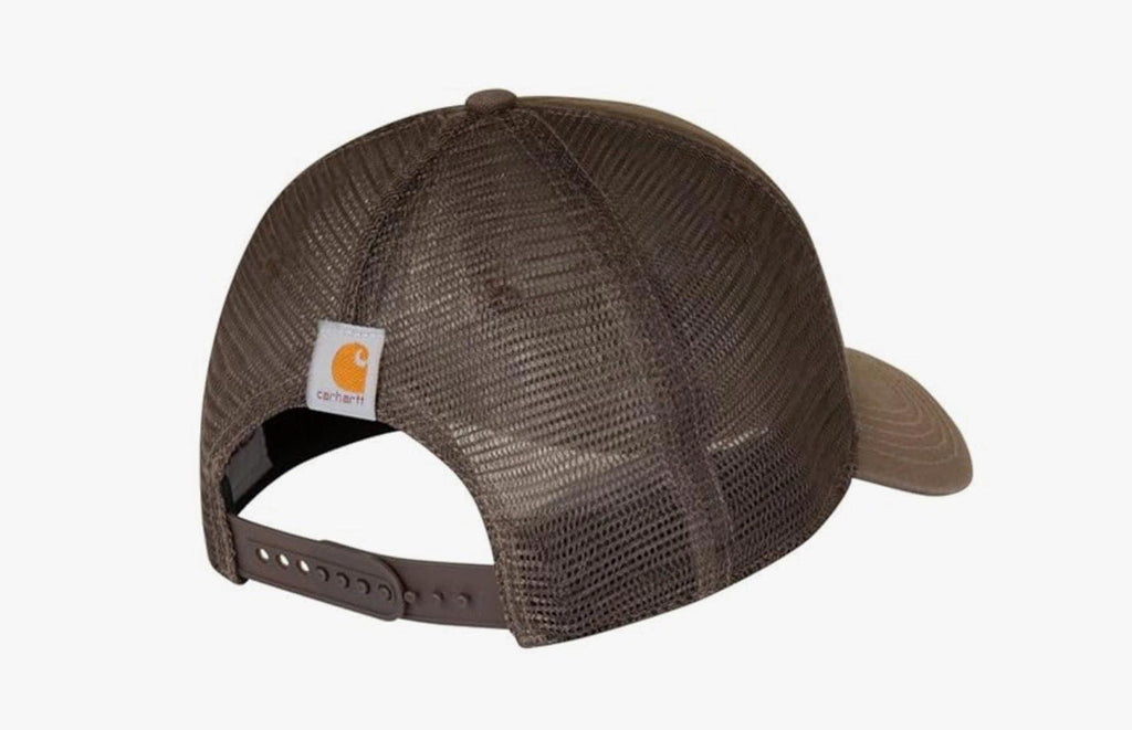 NEW! Carhartt Carvas Mesh-Back Logo Graphic Baseball cap. Brown. Unisex NWT