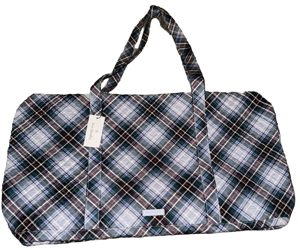 NWT Vera Bradley XL XLarge Traveler Duffel Bag Snowy Plaid