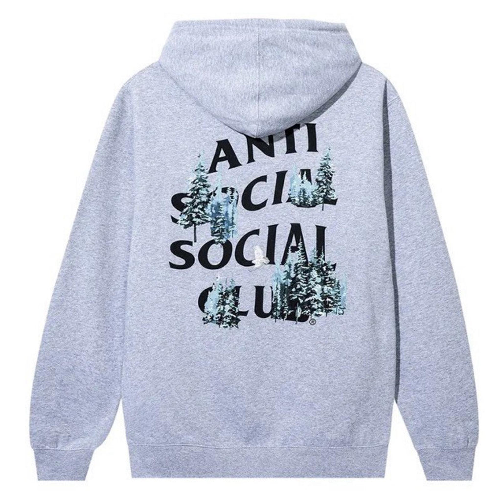 NEW! Anti Social Social Club x 686 Hardpack Hoodie 'Heather Grey' Large NEW
