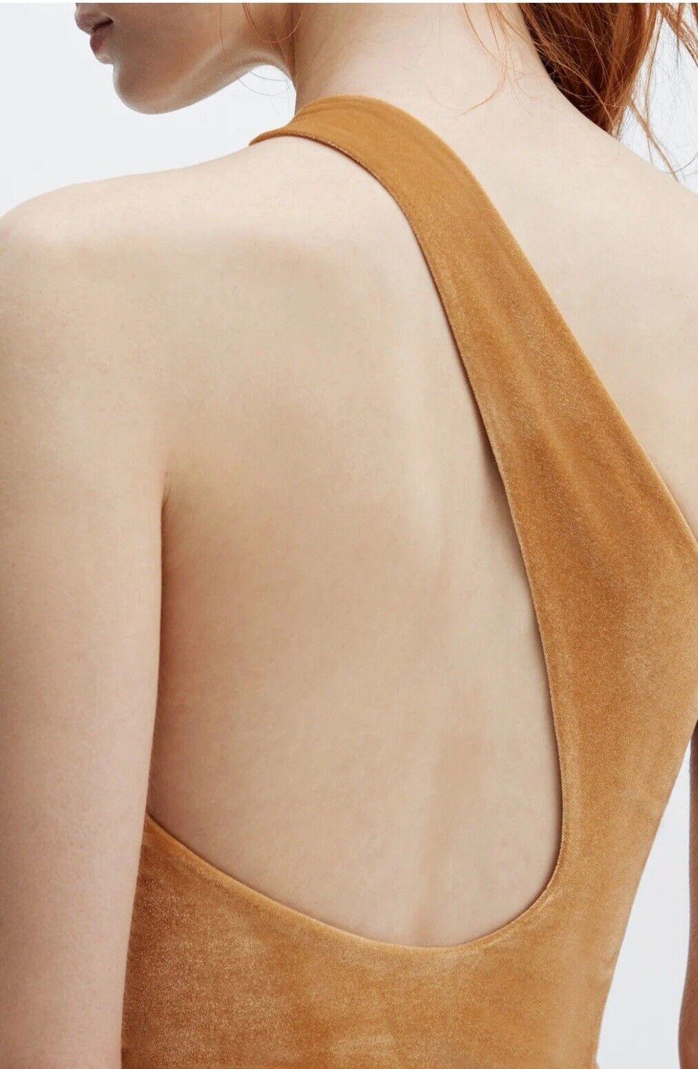 NWT Fabletics Gigi Velour Bodysuit Light honey Size XL Retail $69.95