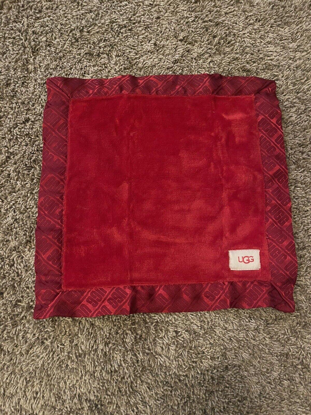 4/5 12-18 MOS UGG BIXBEE & LOVEY SAMBA RED BOOTIES & BLANKET
