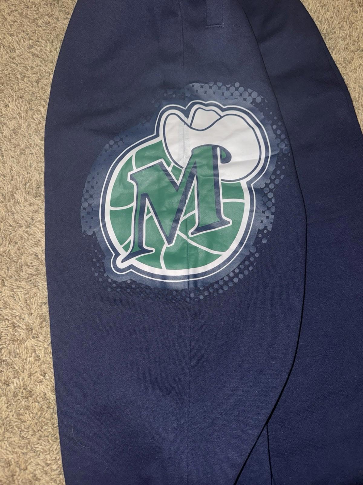 NEW! Dallas Mavericks Pants LARGE Mitchell Ness Hardwood Classics Joggers NWT