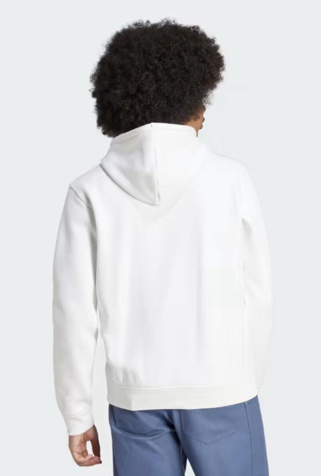 NEW adidas men Trefoil Essentials Hoodie Size XL White - NWT