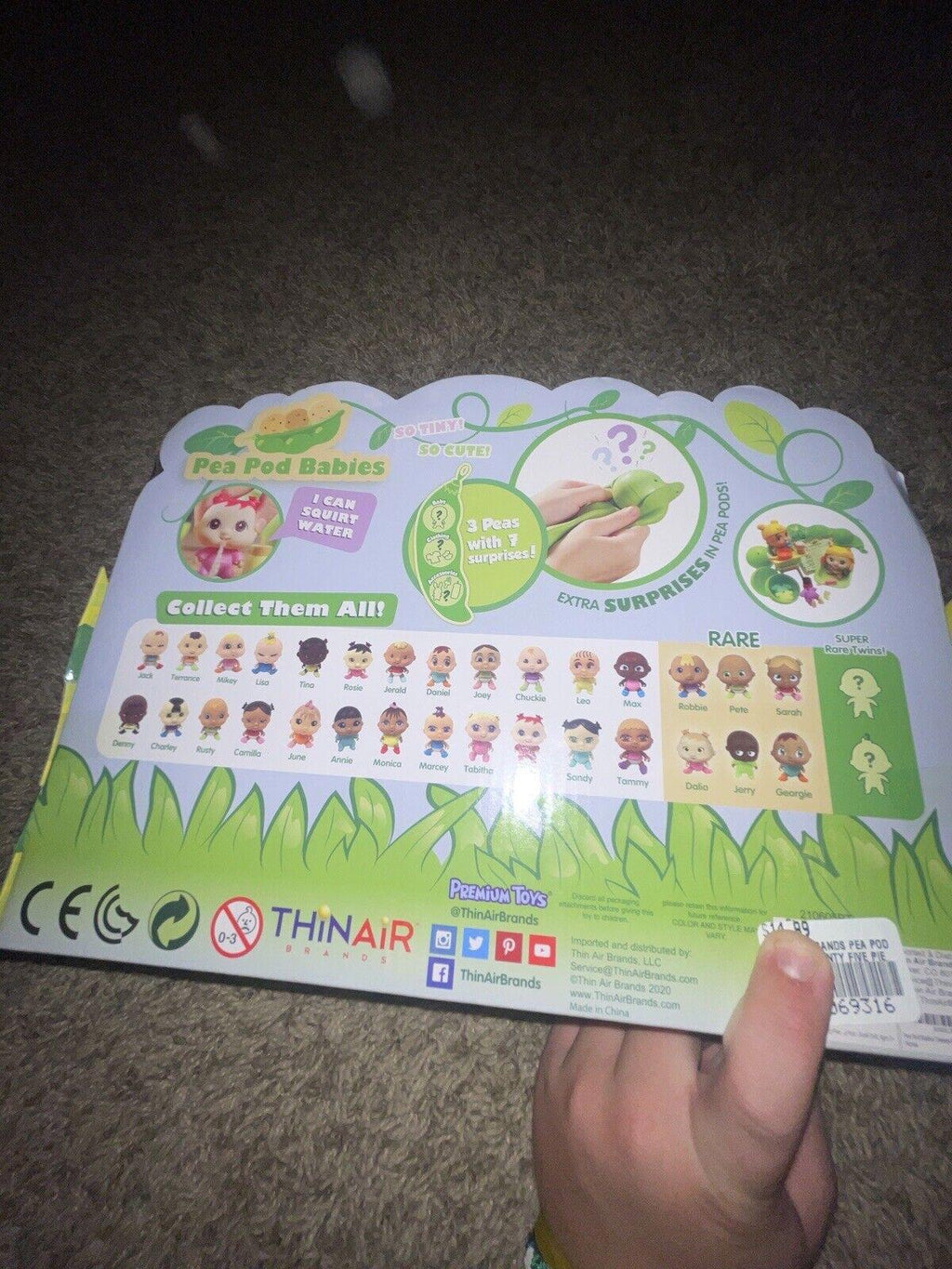 Pea Pod Babies Twenty Five Piece Dinner and Bath Time Playset - Collectible