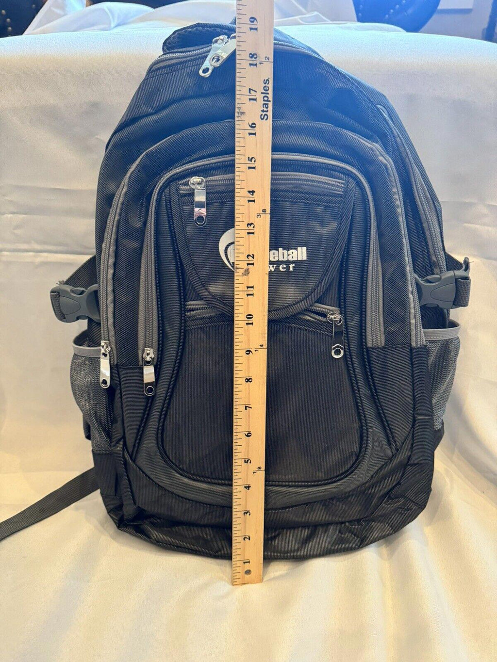 PICKLEBALL MARKETPLACE "All-In-1" Backpack - Perfect size - New - Black & Grey