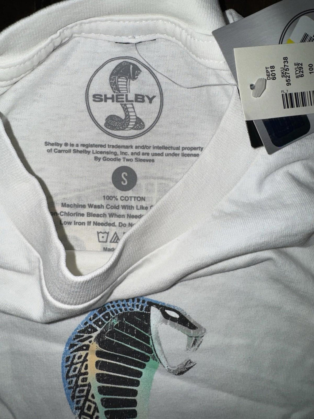 NEW!  Men's Shelby Cobra CSX2000 Relaxed Graphic Tee Small NWT