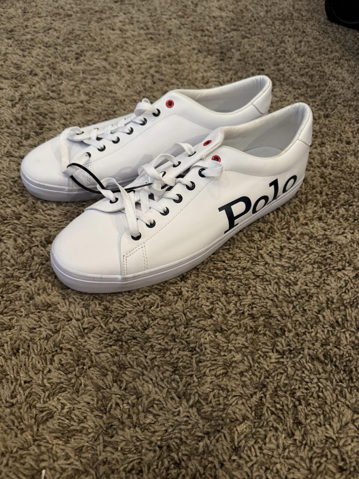 Polo Ralph Lauren Longwood Men Classic White Casual Lifestyle Sneakers Shoes 12