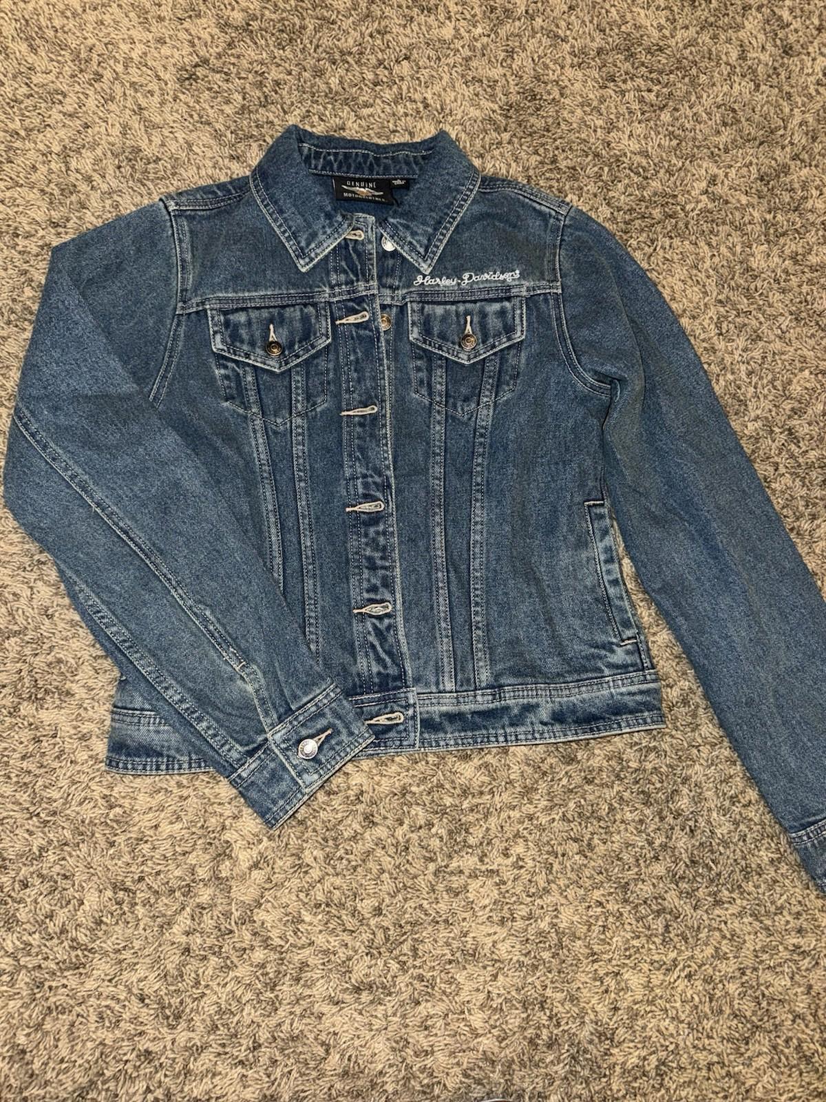 Harley Davidson Women’s Essential Bar & Shield Denim Jacket Size Small NEW