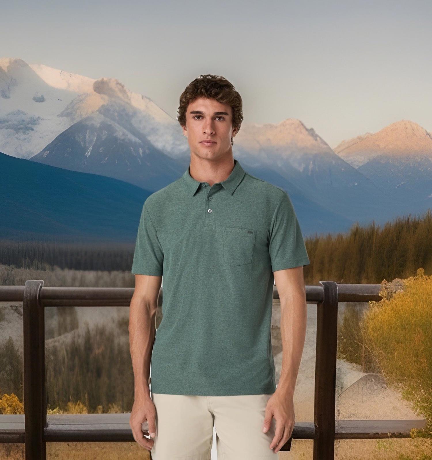 Vuori Polo Men’s Medium Ace Polo Smoked Beryl Green V164 New W/ Tags