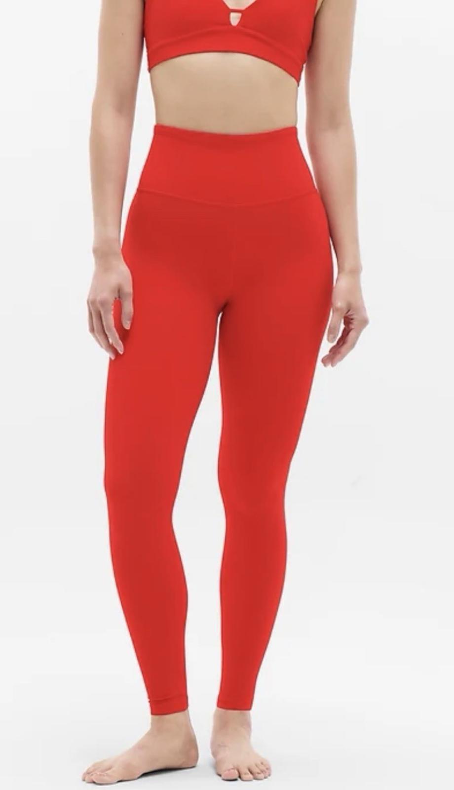ATHLETA Elation Ultra High Rise Tight Workout Pant | Cardinal MED  NEW
