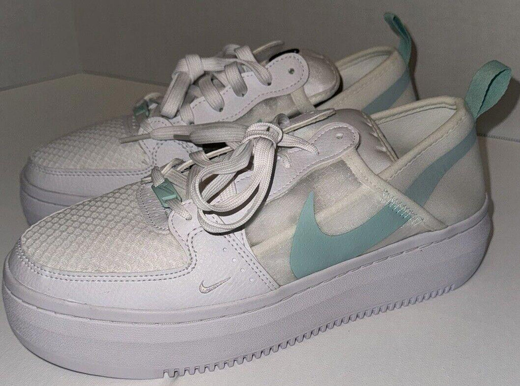Nike Court Vision Alta TXT White Green Sneakers Wmn Size 9.5