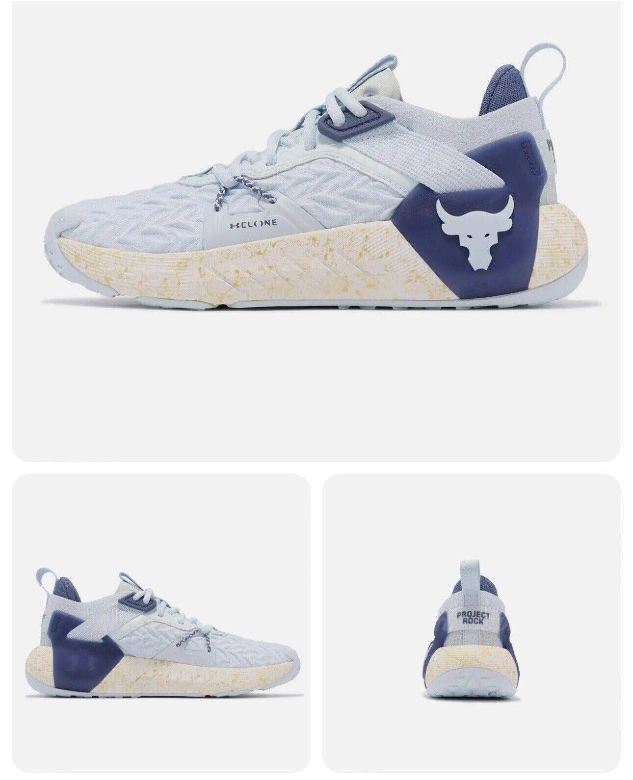 Under Armour Shoes Project Rock Cross Training Blue 3026535-400 Women Size 8.5