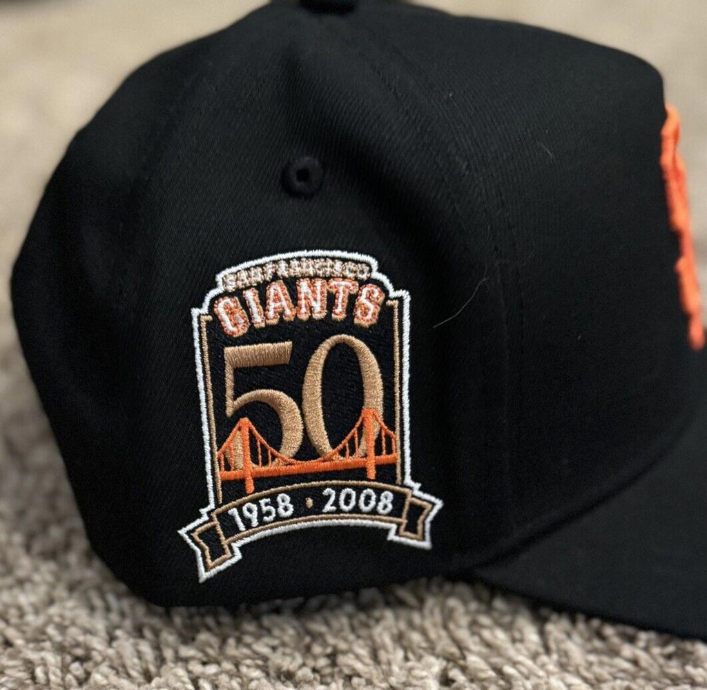 NEW! Mitchell & Ness San Francisco Giants Team Classic Black Adjustable Snapback