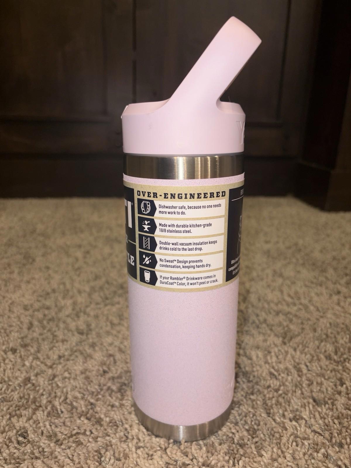 YETI: 'Rambler' 18 oz Vacuum Insulated Bottle (Pink) BRAND NEW RARE