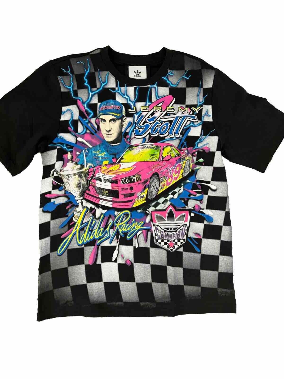 Adidas Jeremy Scott Shirt JS Rally NASCAR Style Print Small