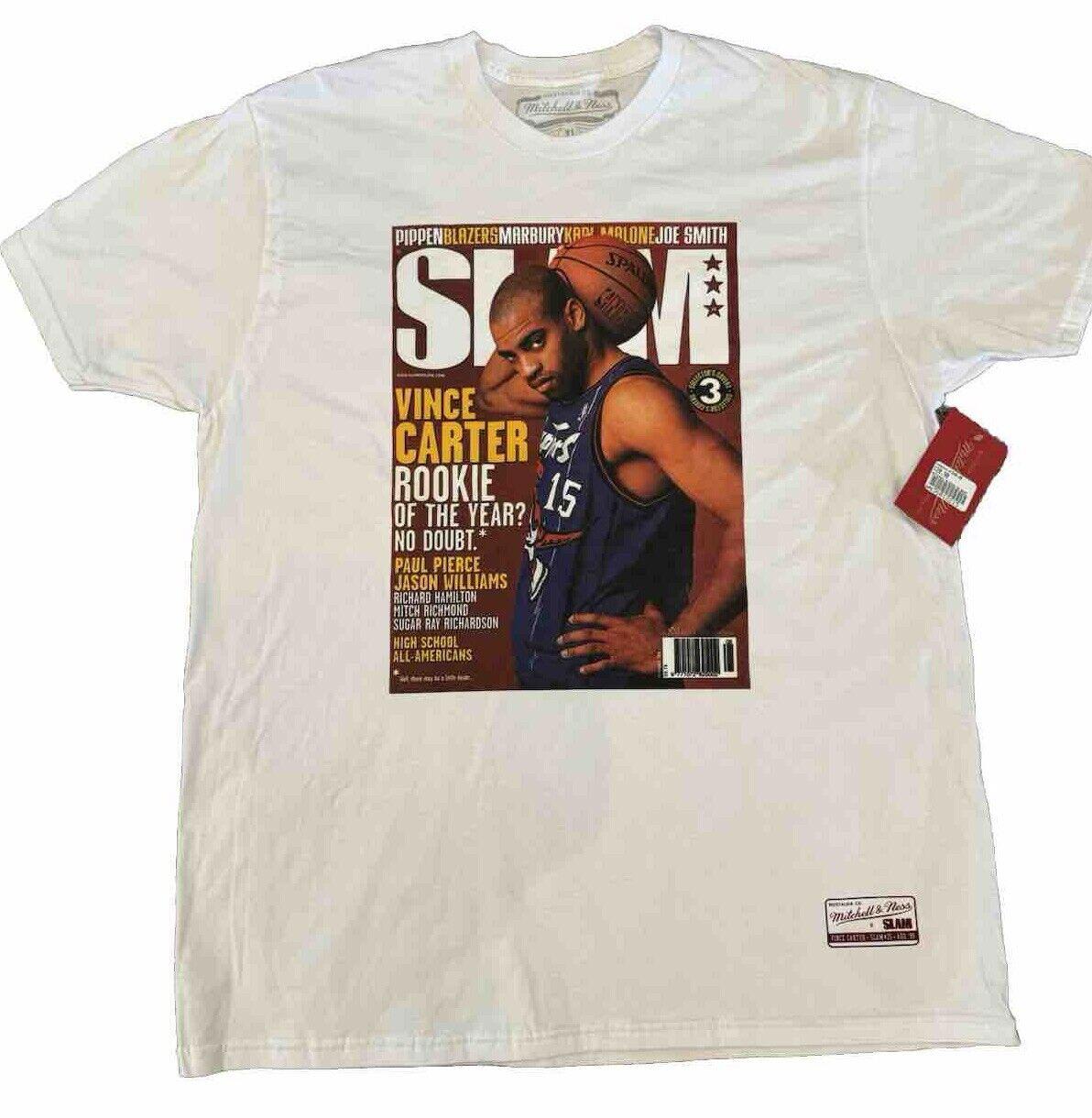 Mitchell & Ness SLAM Mag Rookie Vince Carter Toronto Raptors Tee  White XL NEW!