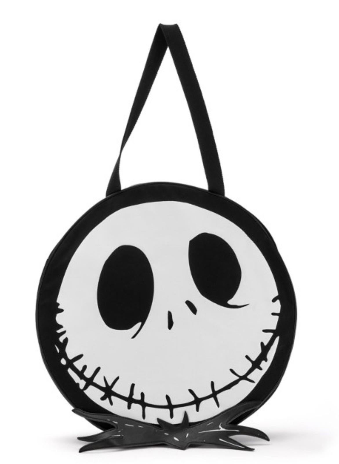 DisneyParks Jack Skellington Face  Nightmare Before Christmas Tote Bag 20" NWT