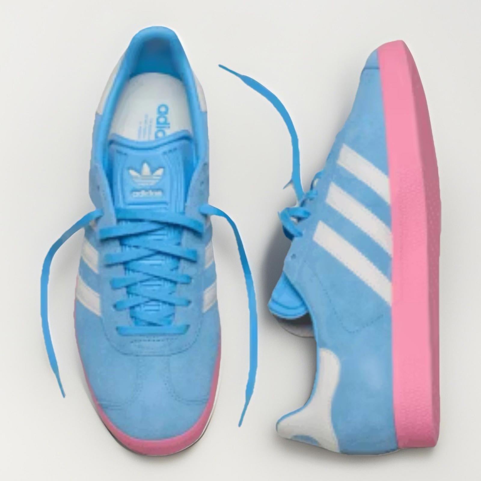 adidas Gazelle Inter Miami Blue Pink Messi Men's Size 11 -   JR4178 NEW