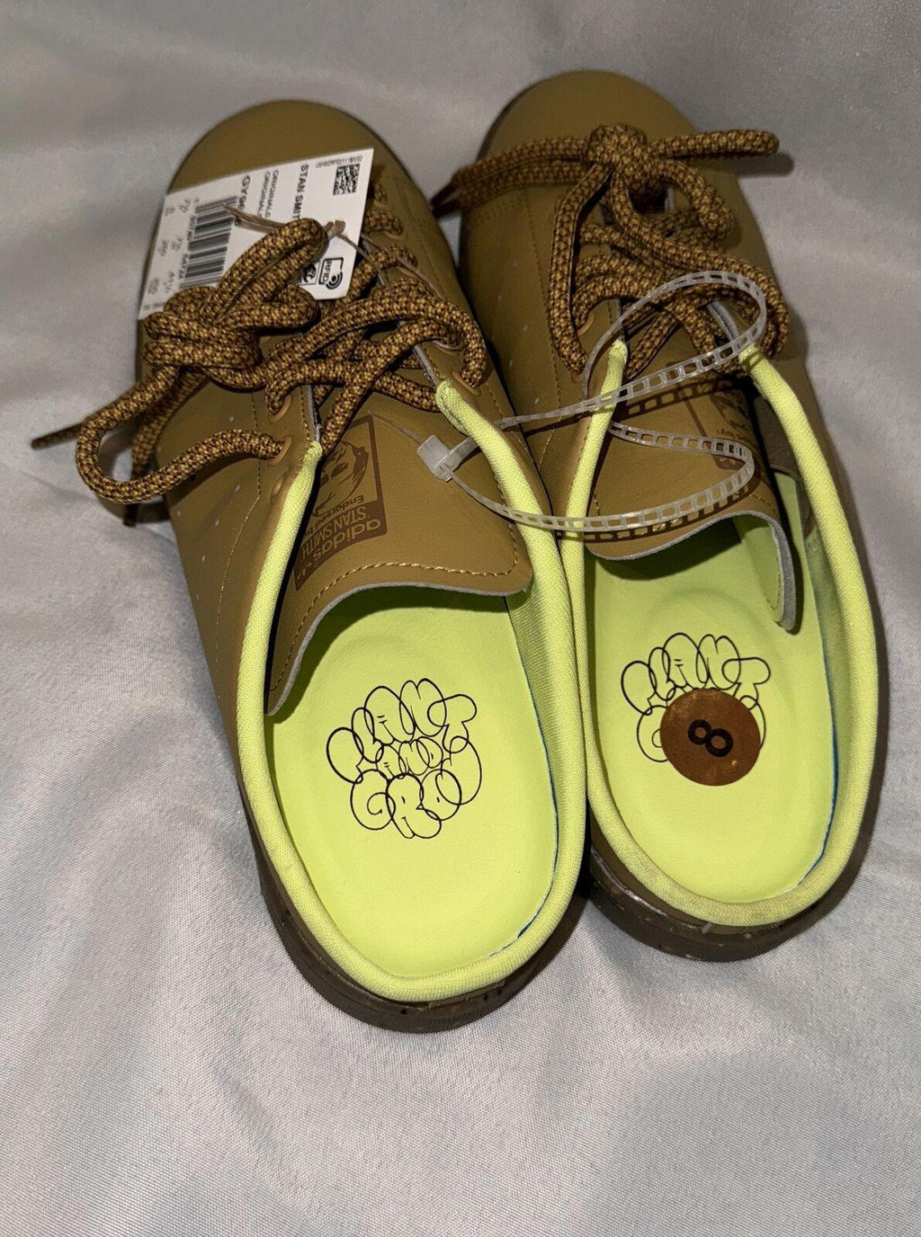 ADIDAS STAN SMITH Mule "Plant & Glow" Sz 10 Golden Beige