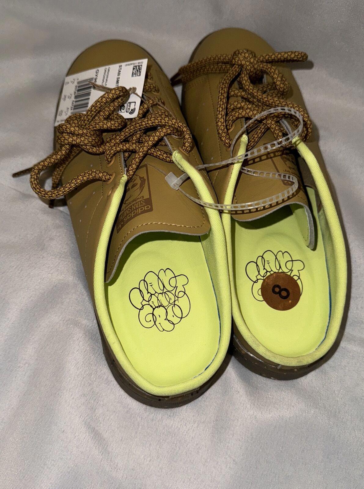 ADIDAS STAN SMITH Mule "Plant & Glow" Sz 10 Golden Beige