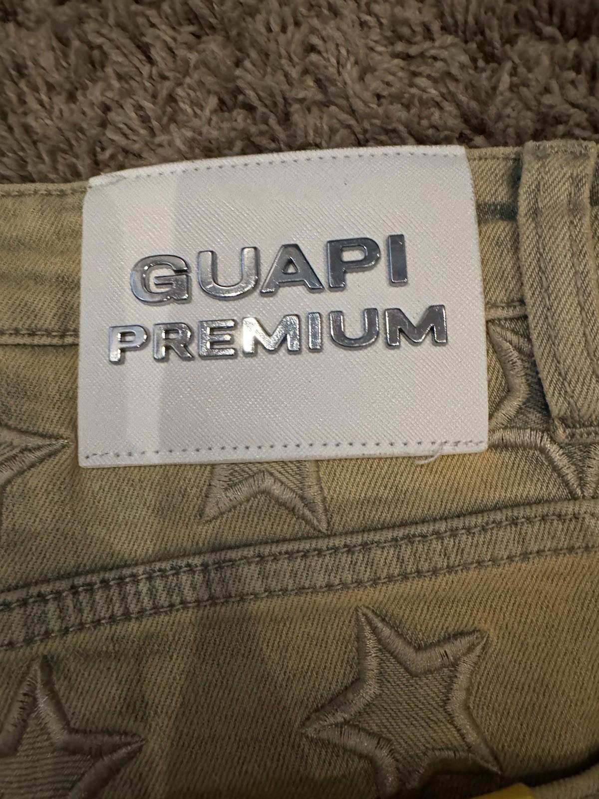 NEW! GUAPI 489OBSDS GUAPI STAR SHORTS NWT Size 38 Muted Yellow Sold out online