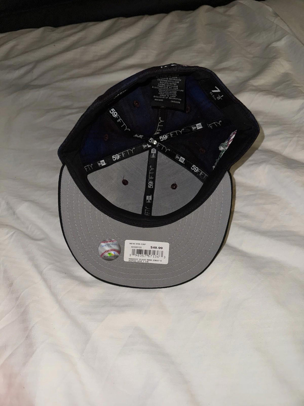 NWT New Era San Diego Padres Flannel Mascot Fitted Hat Plaid RARE Sz 7 1/8