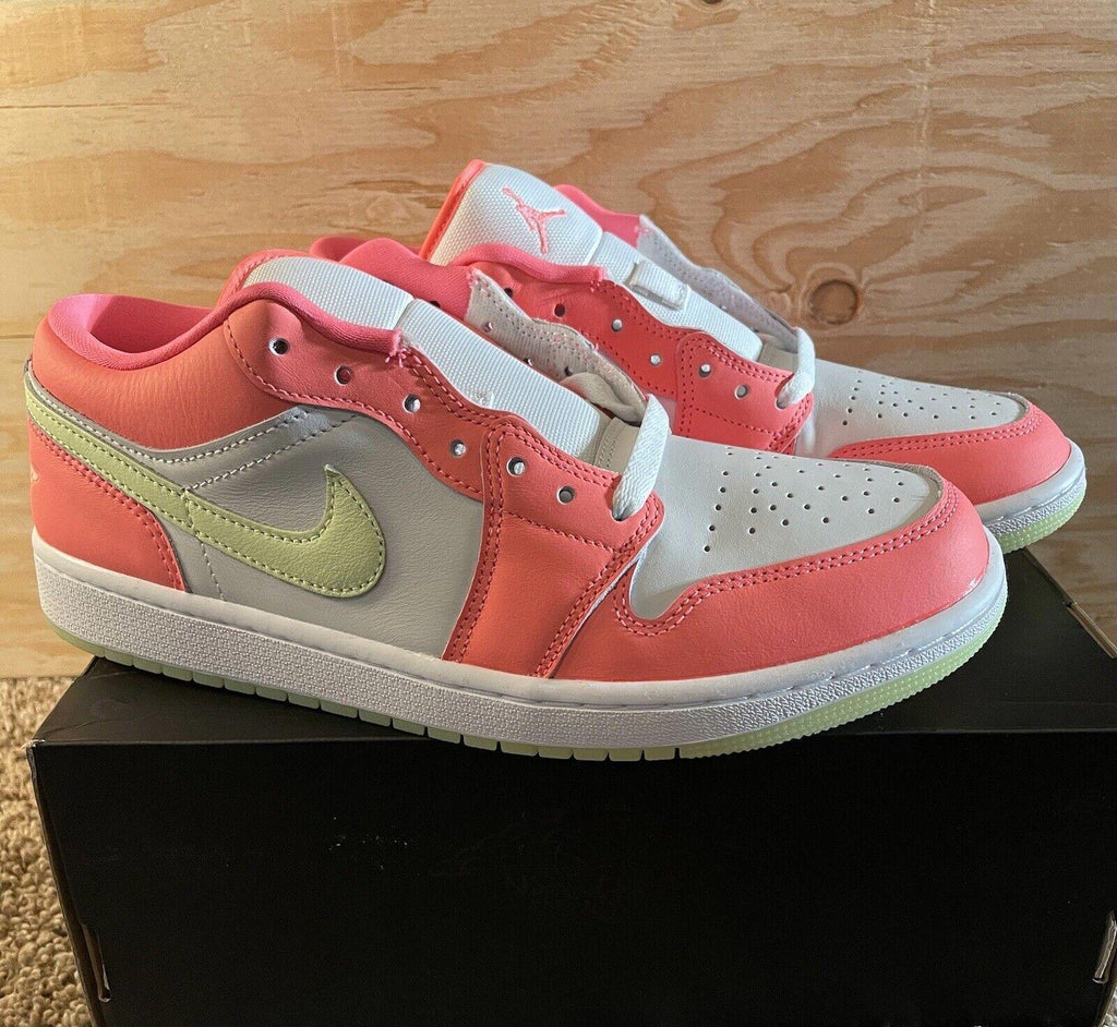 Nike Air Jordan 1 SE Low Lava Glow/White/Barely Volt Men's