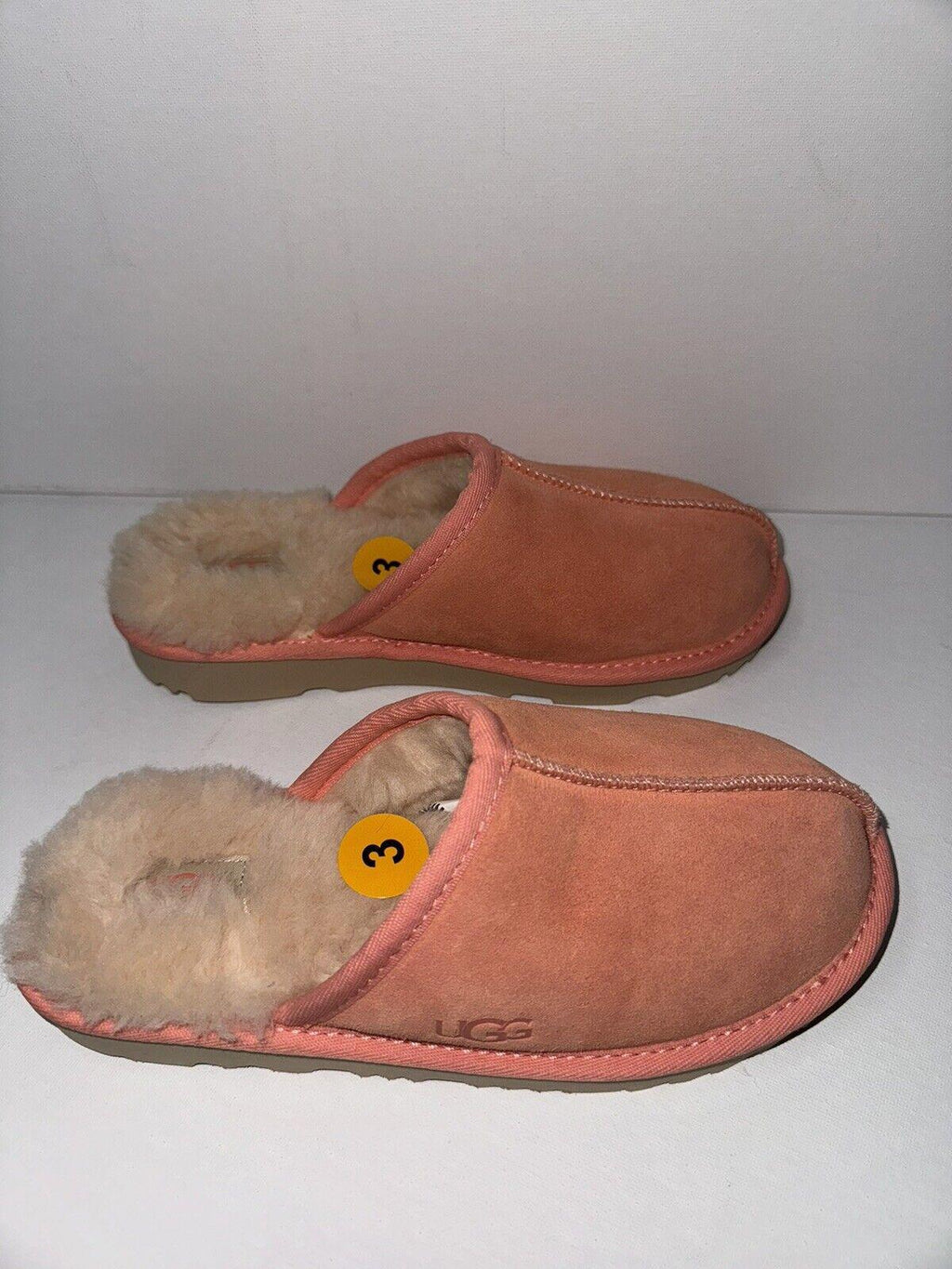 New UGG Little Kids Keegan Slide Slipper Peach sz 3