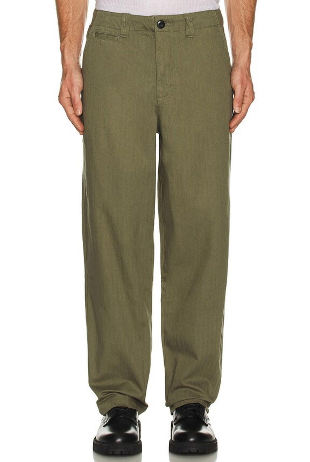 NEW Men’s Allsaints Warden Wide Leg Trousers. 32 Faded khaki NWT MSRP $199