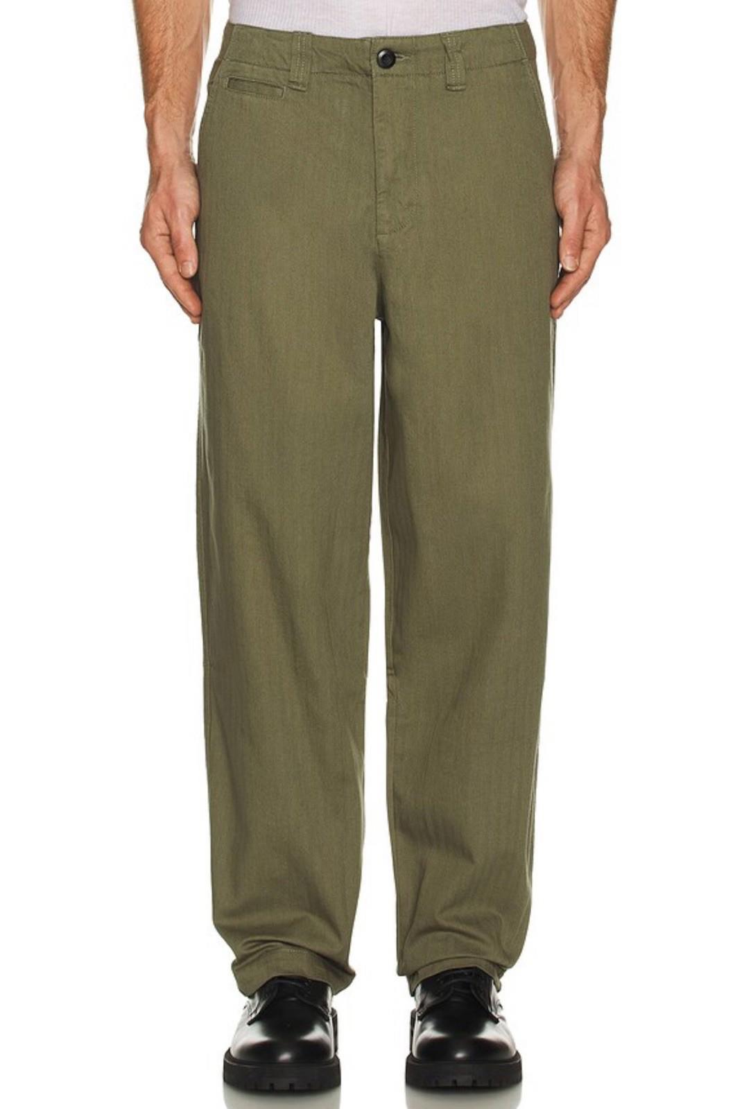 NEW Men’s Allsaints Warden Wide Leg Trousers. 32 Faded khaki NWT MSRP $199