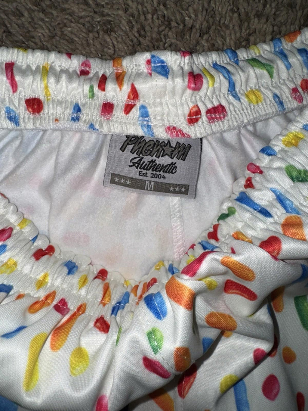 RARE Limited Edition Phenom Hoops Ice Cream Sprinkles Shorts MED NWOT