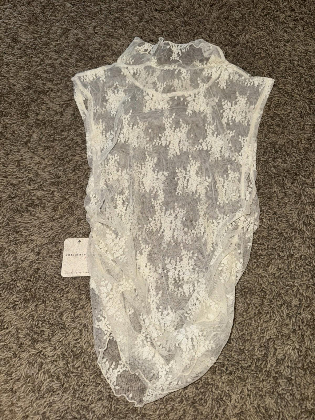 Free People Intimately FP Solid Nice Try Muscle Top in Evening Creme NEW!