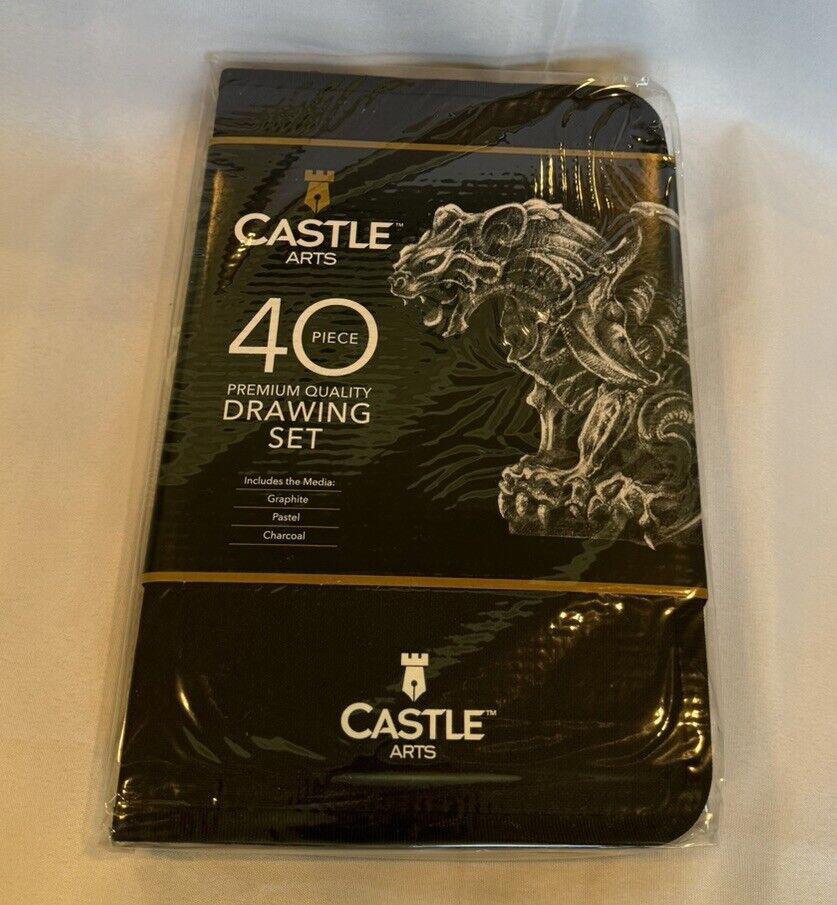 Castle Art Supplies Graphite Drawing Pencils and Sketch Set (40-Piece Kit) NIB!