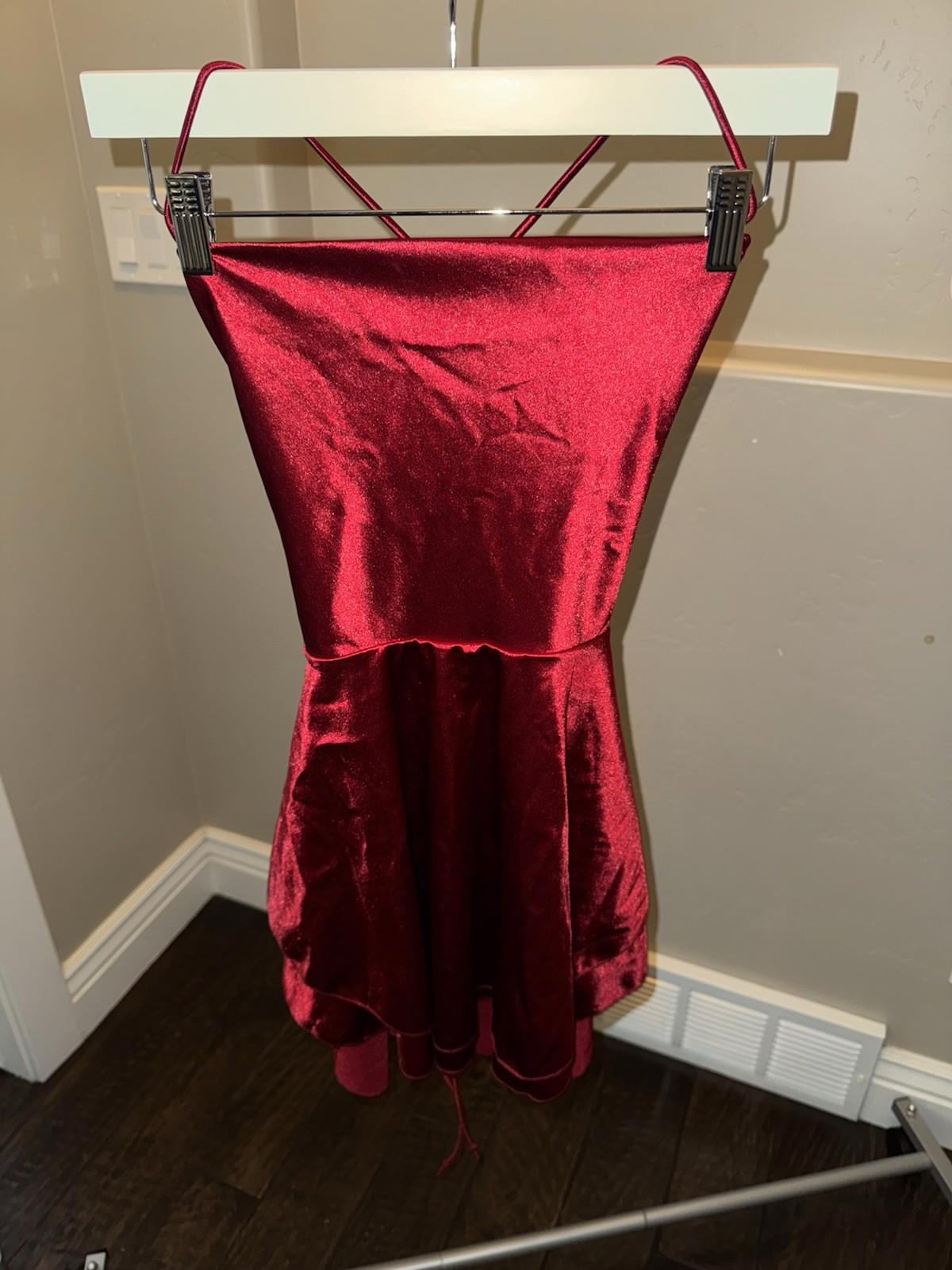 Women Satin Mini Dress Vintage Sleeveless Backless Lace-up A-line Short Dress SM