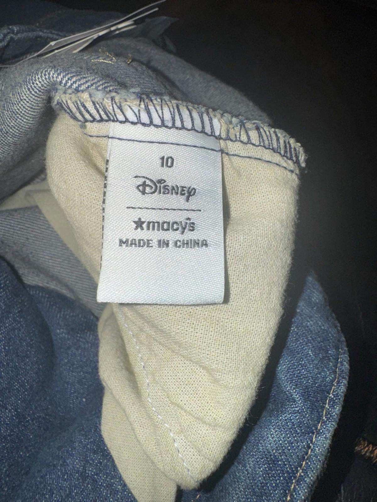 Macys x Disney Minnie Majorette High Rise Wide-Leg sailor dark Jeans size 10 NEW