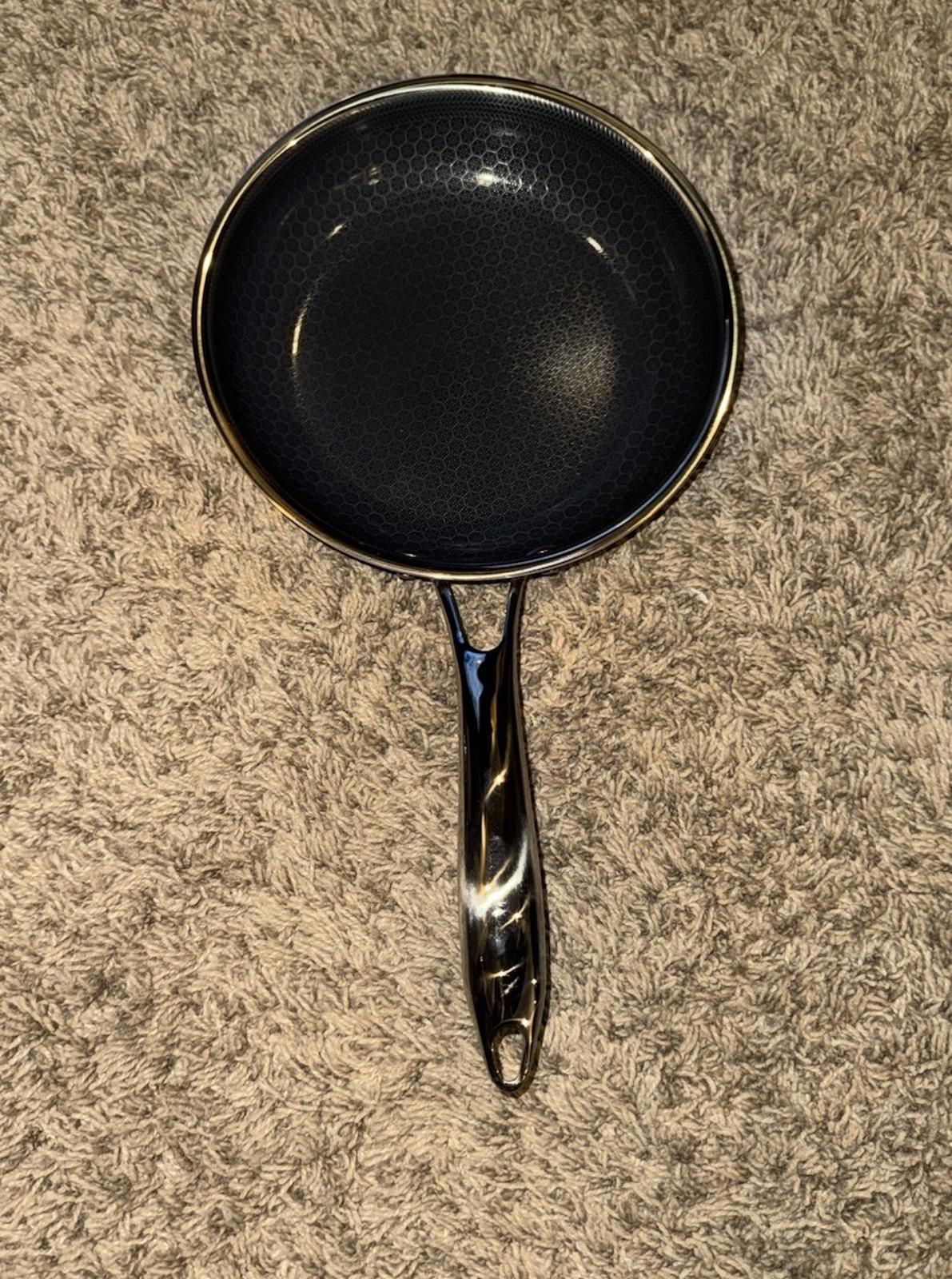 HexClad Hybrid Nonstick 8-Inch Frying Pan with Tempered Glass Lid - $149 MSRP
