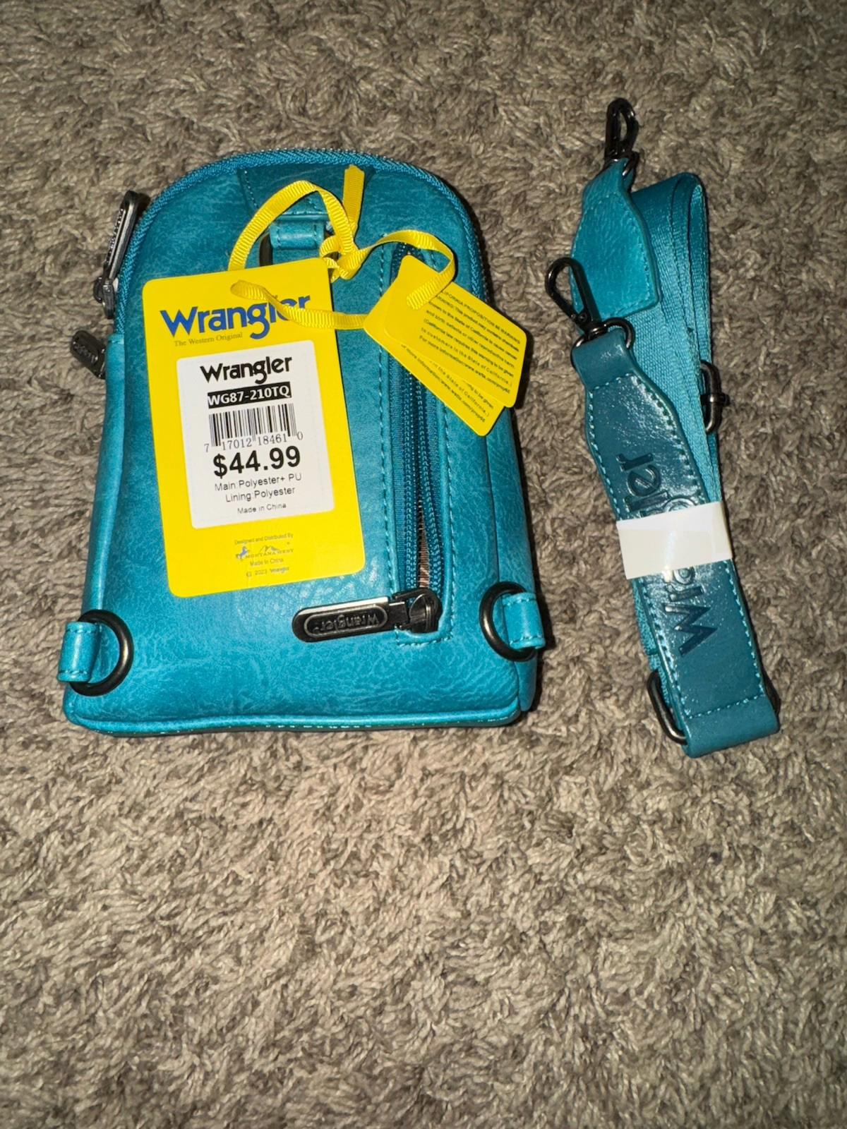 Wrangler Crossbody Sling Bag for Women Fanny Pack Purse Chest Bag Teal NWT