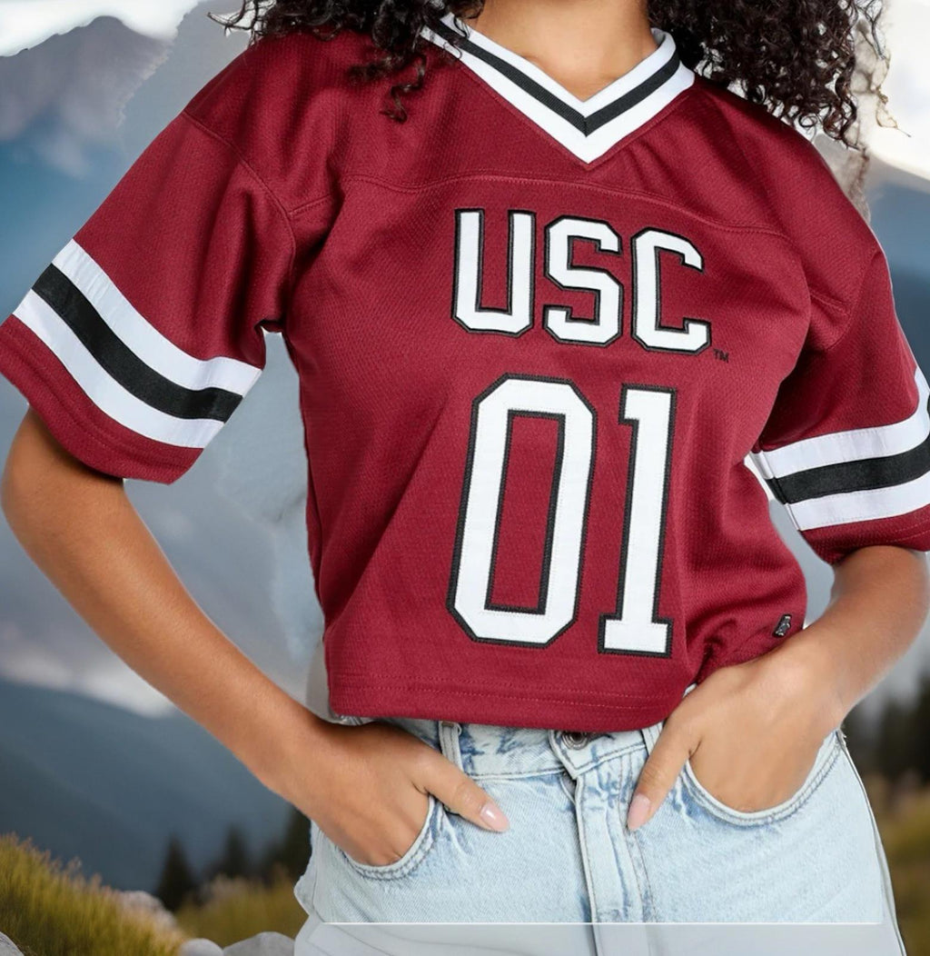 NWT Hype and Vice USC Crop Jersey Women's Size XXL NEW!