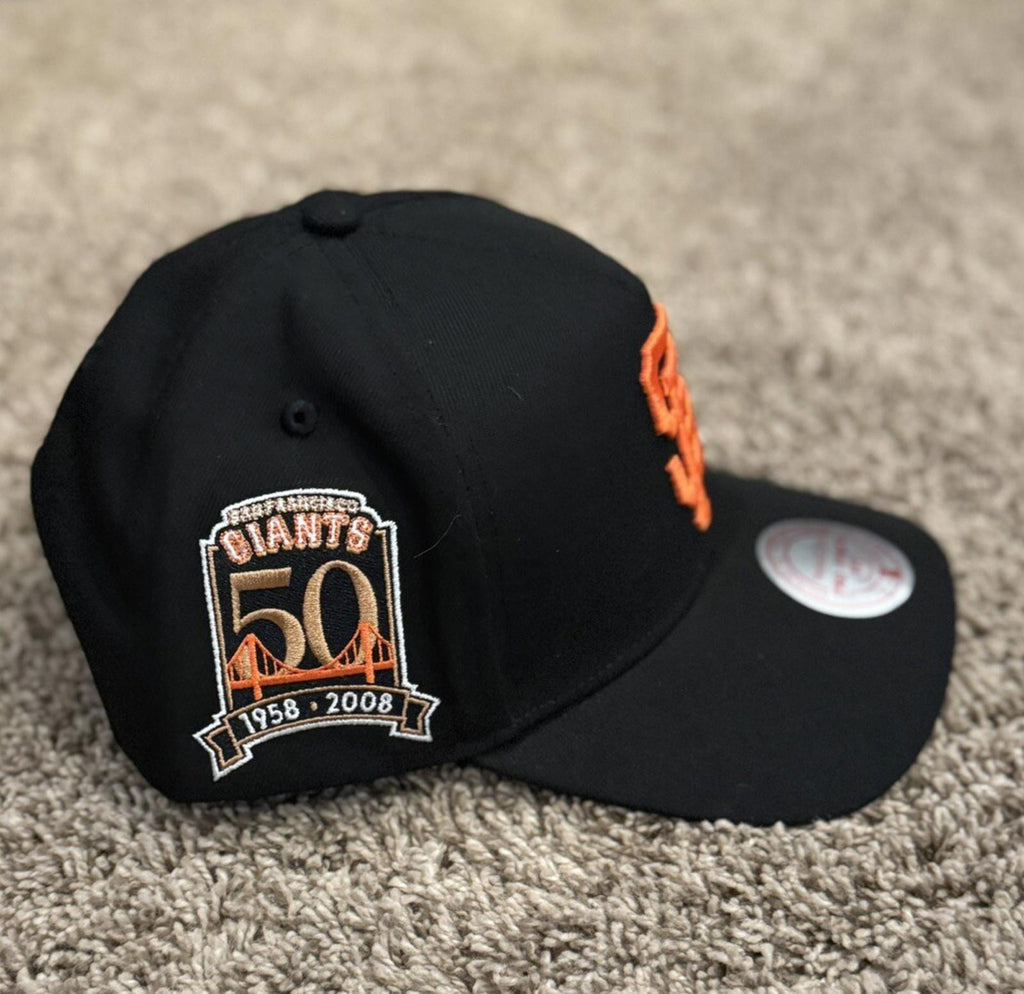 NEW! Mitchell & Ness San Francisco Giants Team Classic Black Adjustable Snapback