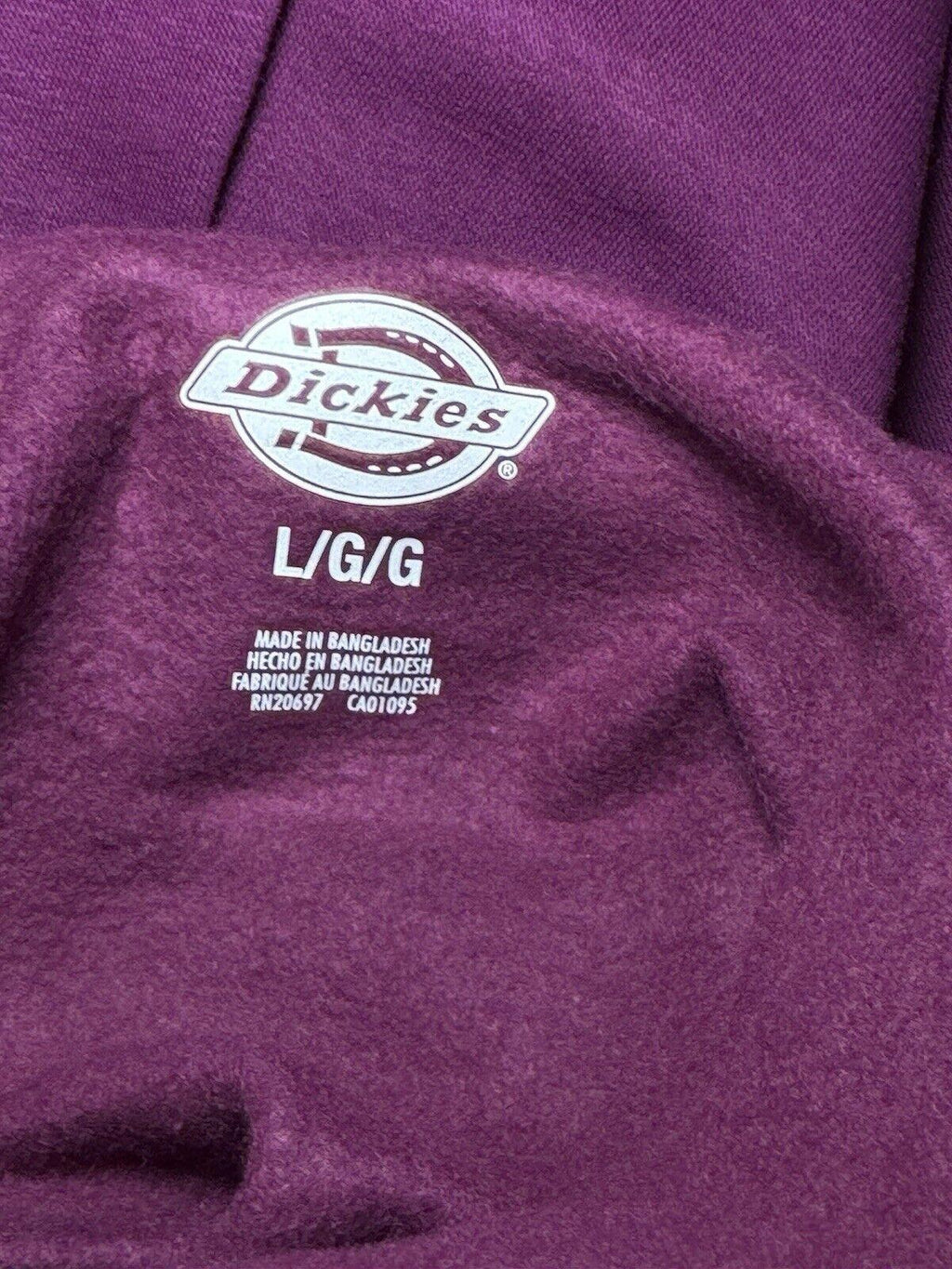 Dickies Women’s Hoodie Fleece Sweatshirt Relaxed Fit L
