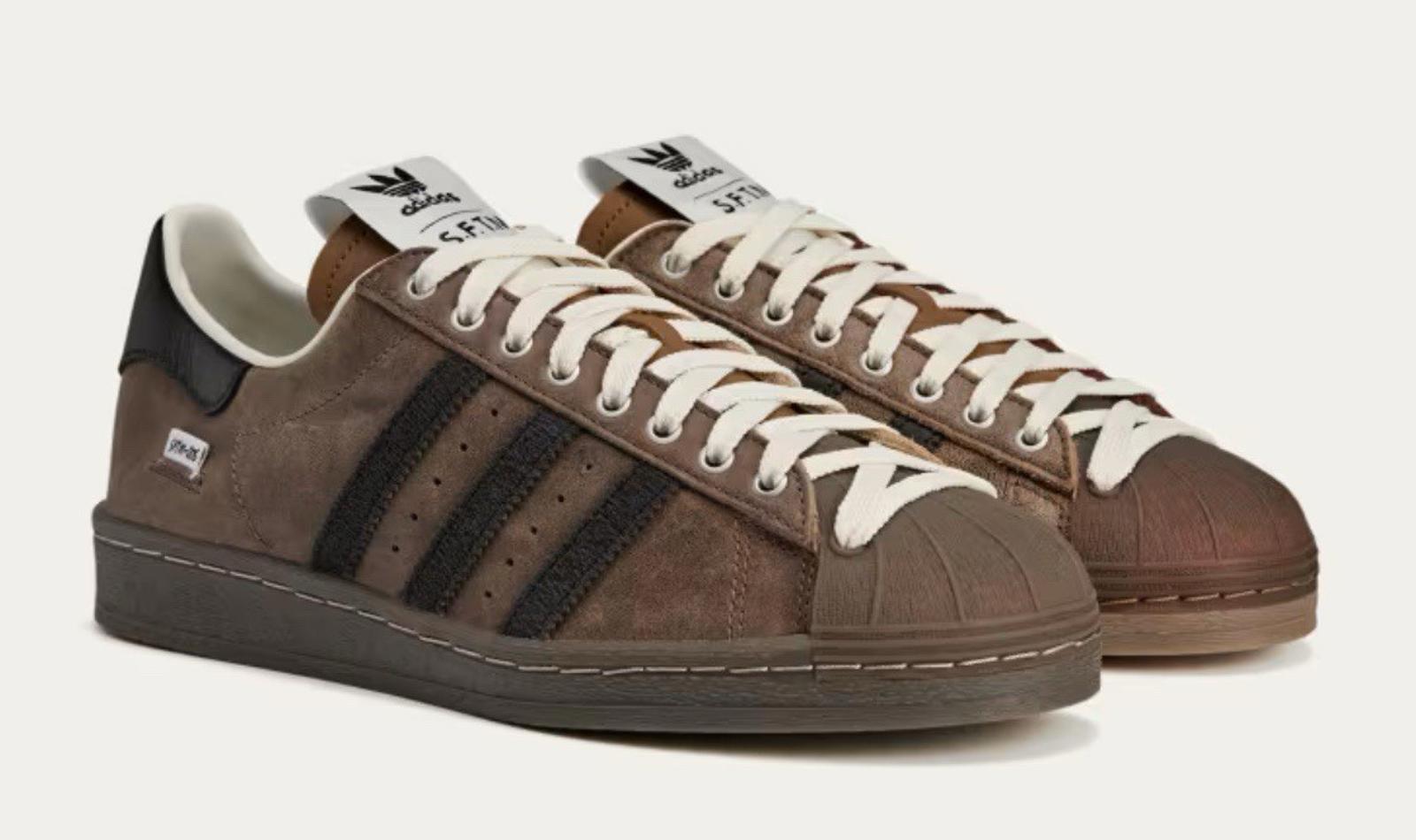 Adidas x Song for the Mute Superstar 82 Toast brown leather Men SZ 13 NWOB