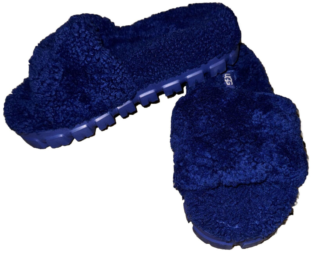UGG COZETTA BLUE SHEEPSKIN COMFORT SLIPPERS US 5/EUR 36