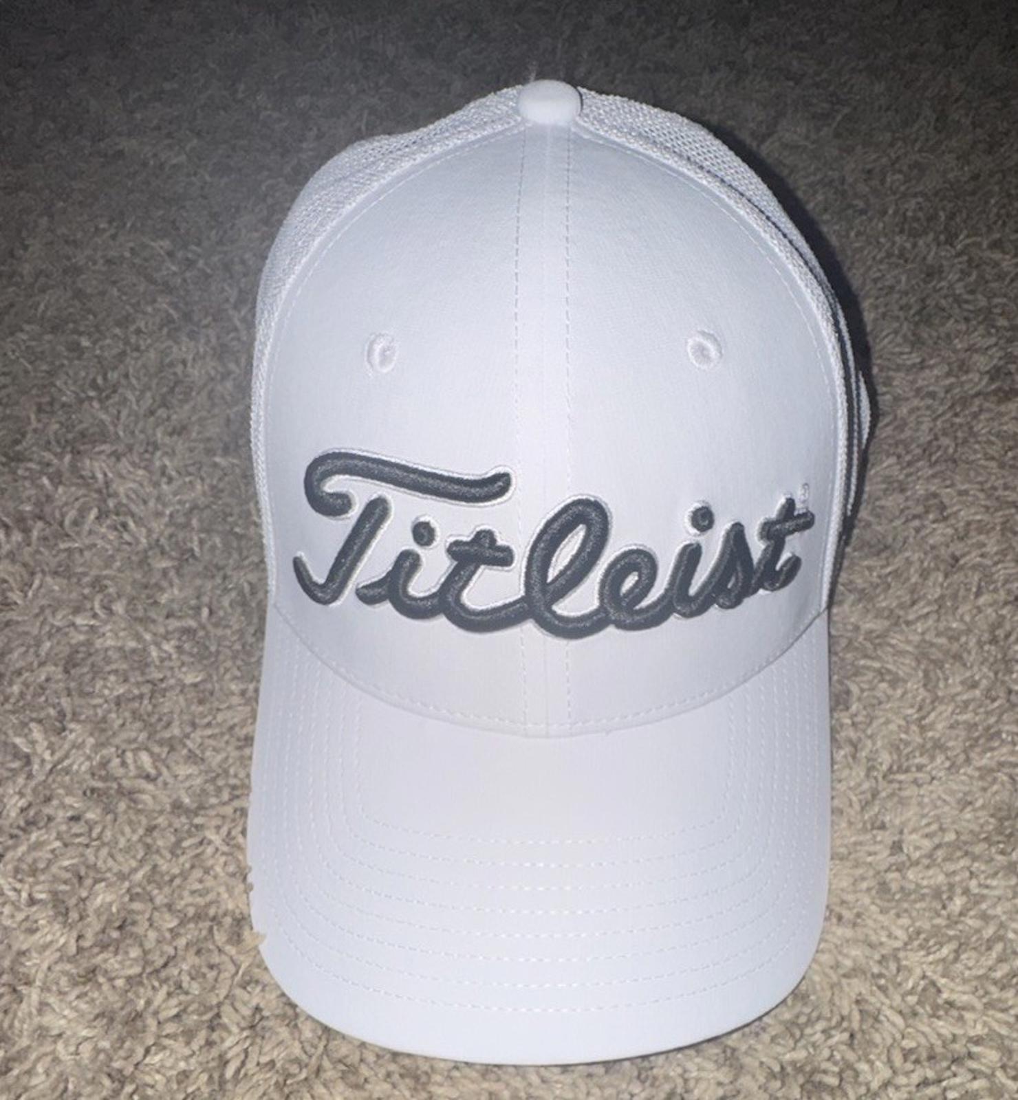 NEW! Titleist Golf Tour Elite  Hat/Cap - White with Black NWT