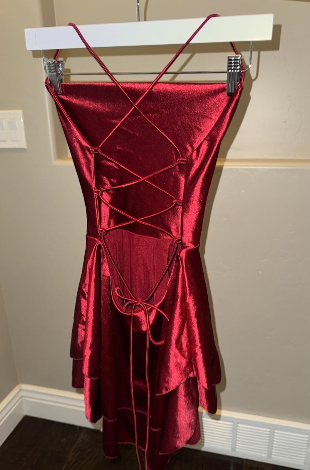 Women Satin Mini Dress Vintage Sleeveless Backless Lace-up A-line Short Dress SM