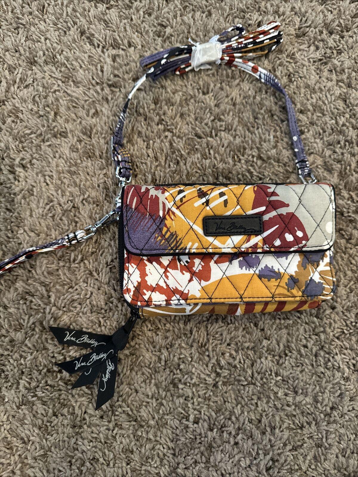 Vera Bradley  Little Crossbody in Painted Feathers . Retired print. NWOT