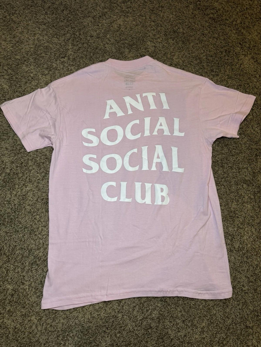 Anti Social Social Club Logo Tee 2 Pink Men’s Size Large Brand New