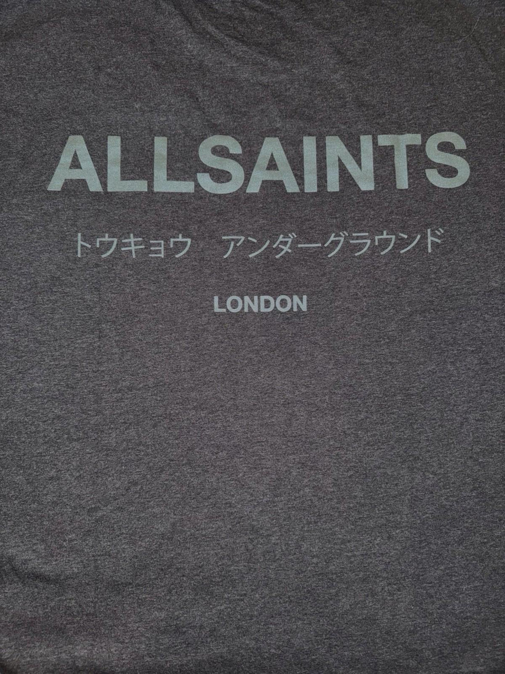 NEW! ALLSAINTS Underground Oversized Crew Neck T-Shirt Men's Size L Gray NWT