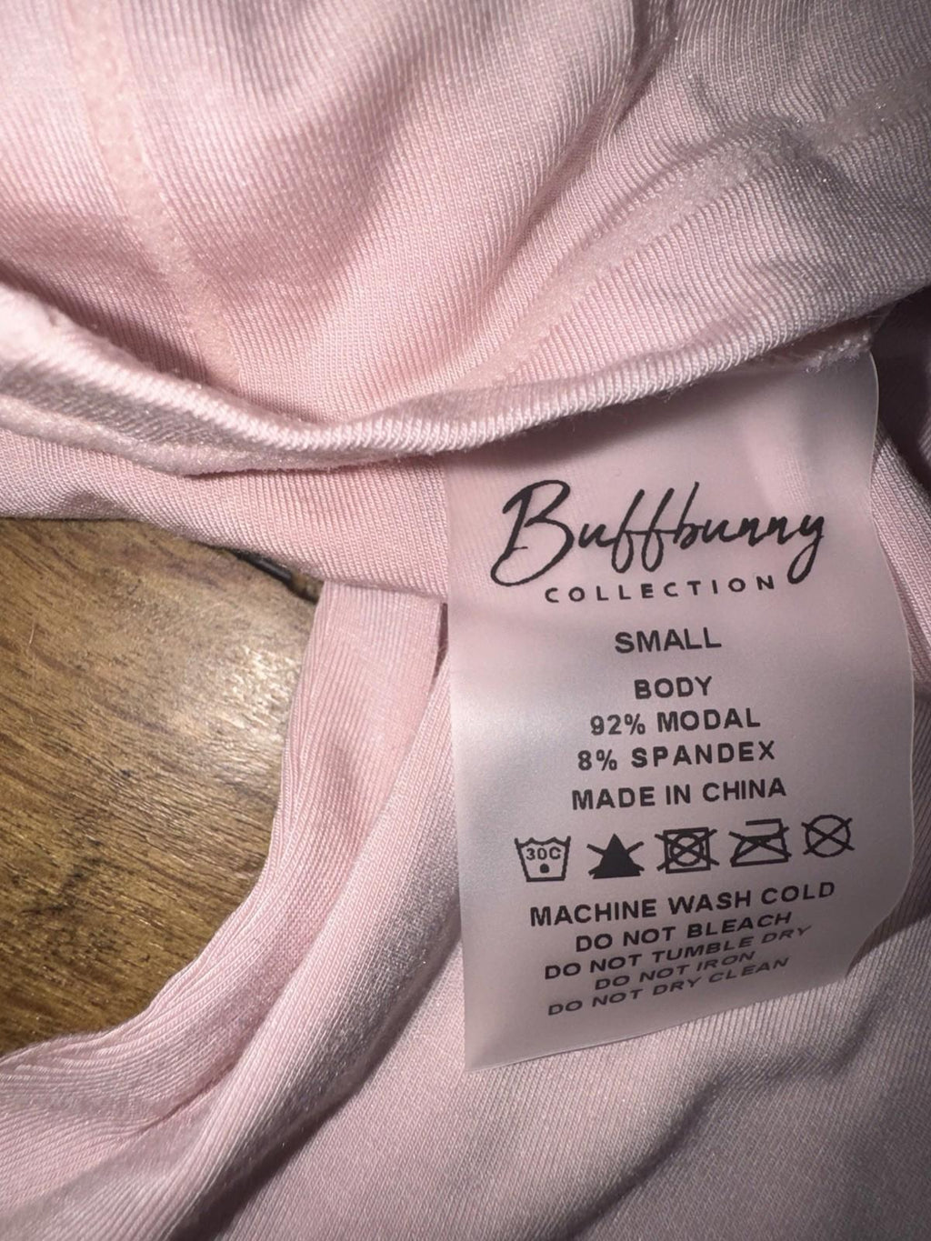 NEW Buffbunny Women's HALO LONG SLEEVE BABY TEE In Pink LOVE STORY NWT SMALL