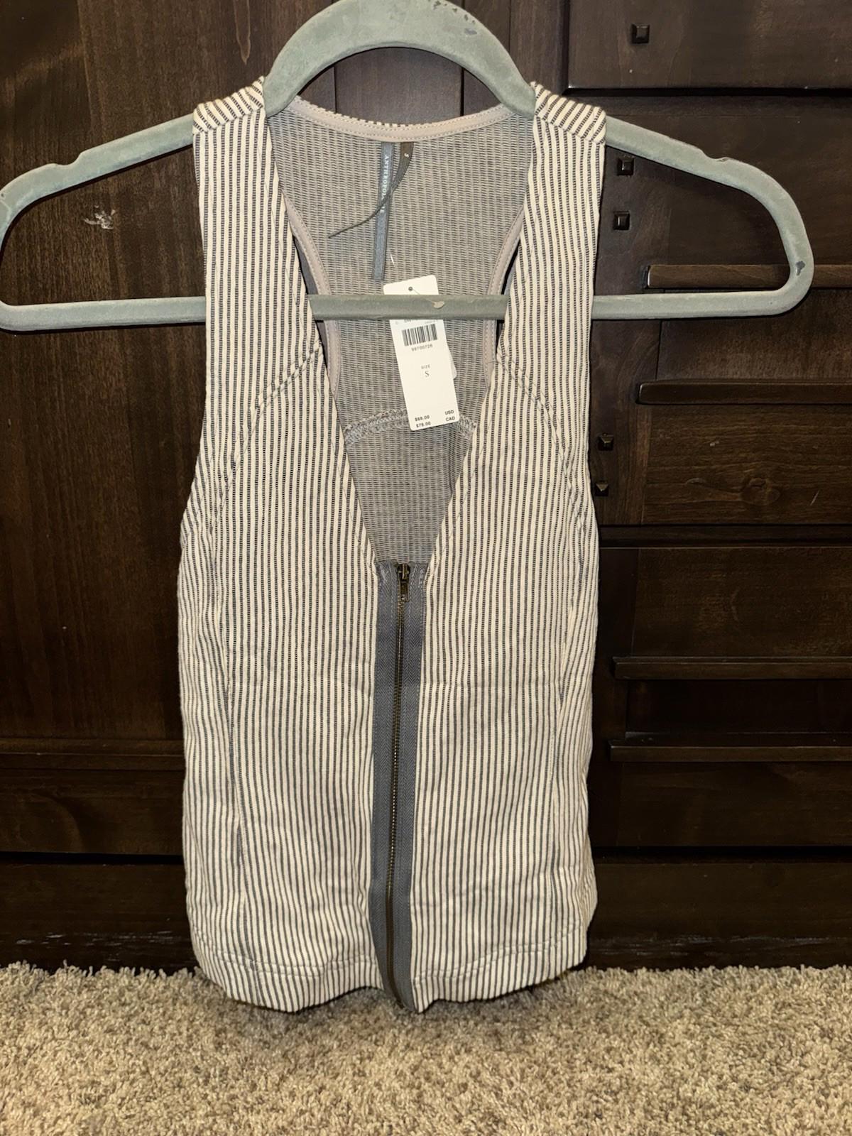 NEW! Anthropologie Striped Zip-up Tank. NWT MSRP $68 SOLD OUT