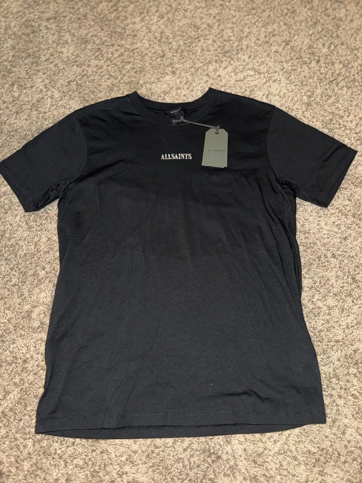 NEW! ALLSAINTS Fortuna Oversized Boyfriend Women’s T-Shirt SMALL Black NWT